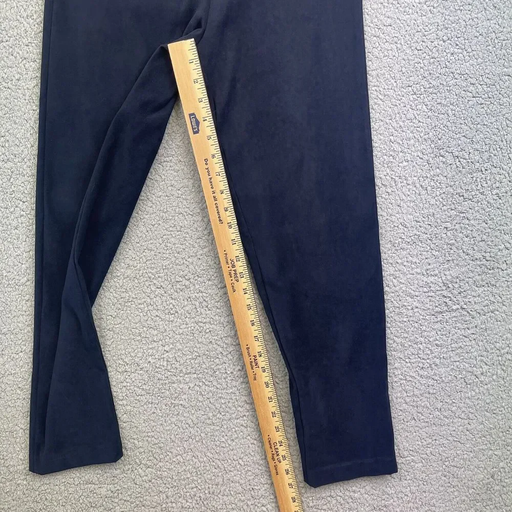 R & K Originals 2 PC Suit Sz‎ 4P Womens Blazer Elastic Waist Pants Dark Blue